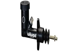 Wilwood Master Cylinder, GS Compact, 0.625 in Bore, 1.25 in Stroke, Integral Reservoir, Aluminum, Black Paint, Kit