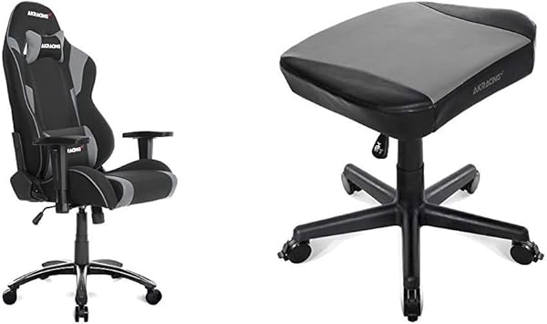 Amazon Co Jp セット買い Akracing ゲーミングチェア Wolf Grey 灰 オットマン フットレスト Grey グレー 文房具 オフィス用品