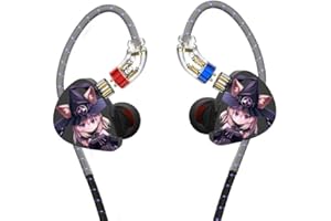 CVJ Nightelf IEM Earbuds Wired，in Ear Monitor, 3DD Wired Ear Buds, Built-in DLC Diamond Diaphragm, with Removable Plug 0.75 2