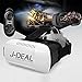 J-DEAL 3D VR Virtual Reality Headset 3D Glasses Adjust Cardboard VR BOX For 4.7~6