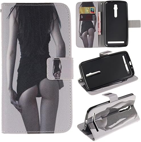 Zenfone 2 Case ASUS Zenfone 2 Kickstand Case,Bat King Night Club Girl Pattern Premium Leather Wallet Flip Kicstand Case Cover With Magnetic Closure For ASUS Zenfone 2 ZE551ML