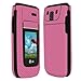Skinomi TechSkin - LG A380 Screen Protector + Pink Carbon Fiber Full Body Skin Protector / Front & Back Premium HD Clear Film / Ultra Invisible and Anti-Bubble Shield
