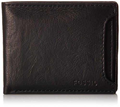 Fossil Men's Ingram Sliding 2-In-1 Wallet, Black, One Size