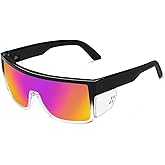 BINGKING Safety Polarized Sunglasses for Men and Women UV400 Protection and Includes Removable Side Shields,ANSI Z87