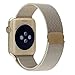 Apple Watch Band, Biaoge Milanese Loop Stainless Steel Wrist Starp Replacement for Apple Watch Series 2 Series 1 (42mm Champagne Gold)
