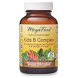 MegaFood, Kids B Complex, Promotes Cognitive Focus and a Sense of Calm, B Vitamin Supplement, Gluten Free, Vegetarian, 30 Tablets (30 Servings) (FFP)