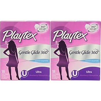 tampons unscented gentle glide playtex count ultra pack