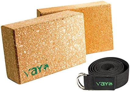 VaYo Concept Cork Yoga Blocks and Strap Set