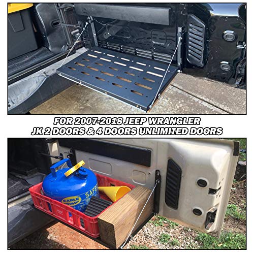 Hooke Road Jeep Wrangler Rear Trunk Cargo Storage Extension Cover Shield For 2007 2018 Jeep Wrangler