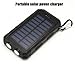 Solar Charger, 10000mAh Solar Panels Power Bank, Stoon External Battery Packs Charger Rainproof Dual USB Phone Charger w/ Hook Compass LED Flashlight Portable for Emergency Camping Cell Phone (Black)