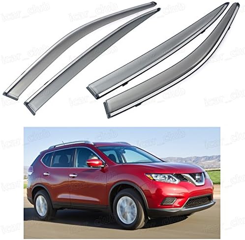 VioletLisa 2pcs Front Smoke Sun Rain Guard Window Visors For 9600 Honda Civic 2Door Coupe