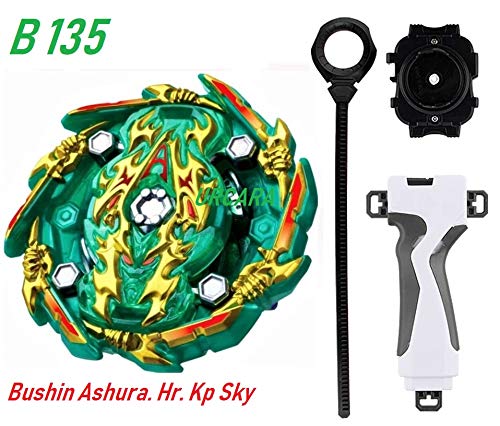 Urcara Bey Gatinko Layer System Bushin Ashura Hurricane Keep Ten Gt B 135 Booster Bushin Ashura Hr Kp Heaven With Starter Launcher And B 109 Launcher Grip Gunmetallic Buy Online In Saint Vincent And