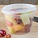 SunnyCare® 16 oz.Microwavable Translucent Plastic Deli Container with Lid -(Case of 250)