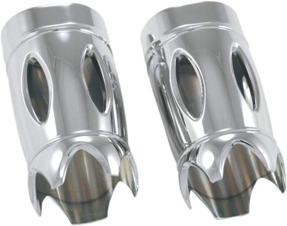 Eddie Trotta Designs Chrome Reverse Cut Fork Slider Covers TC-991
