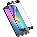 Samsung Galaxy S6 edge screen protector,Yoyamo Full Cover 0.2mm 9H Tempered Glass ,High Definition 3D Curved, Full 100% Coverage for Samsung Galaxy S6 edge (Black)