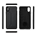 Luvvitt Gabbana Wallet Case with Fabric for iPhone XS / X - Black / Carbon Fiber