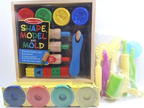 Play-Doh Classic Colors 4 Pack,Melissa &amp; Doug Shape,Model and Mold Play Set,and 6 piece Dough Tool Kit.