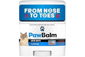 PLANOPAWS Lick Safe Cat Paw Balm - 1 Oz Paw Balm for Cats - Natural Paw Butter for Cats - Vet Recommended Cat Paw Protection - Paw Wax for Cats - Fix Dry Cracked Paws - Cat Paw Moisturizer Stick - Cat Stuff