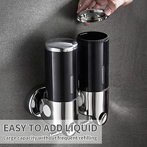 prosfalt 3 in 1 Chamber Wall Mounted Bathroom Shower Pump Dispenser and