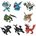 How To Train Your Dragon 8pcs/set PVC Action Figures Toy Doll Night Fury Toothless Anime Movie Dragon Figure Set