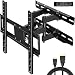 Everstone TV Wall Mount Fit for Most 26"-60" TVs Heavy Duty Dual Arm Articulating Full Motion Tilt Swivel 14" Extension Bracket,LED,LCD,OLED&Plasma Flat Screen TV,Curved TV,Up to VESA 400mm,HDMI Cable primary