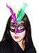 JOYIN Toy 12 Pack Mardi Gras Mask Masquerade Costume With Feather and LED