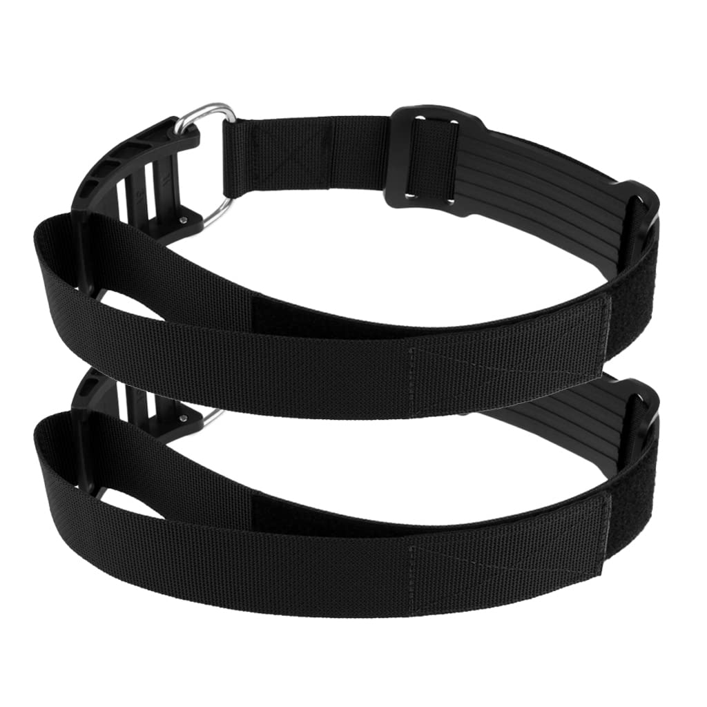 DHYAWUER 2 Pcs Scuba Diving Tied Bottle Belt Dive Cylinder Tank Band Strap Weight Belt Webbing Cam Lock Buckle
