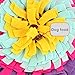 Per Dog Snuffle Mat Round Snack Feeding Slow Feeders Sniffing Nosework Training Pad Fun Playmat Toys for Dog Relieve Stress 18IN-Purple