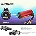 GoolRC S3674 2650KV Sensorless Brushless Motor 120A Brushless ESC and Program Card Combo Set for 1/8 RC Car Truck