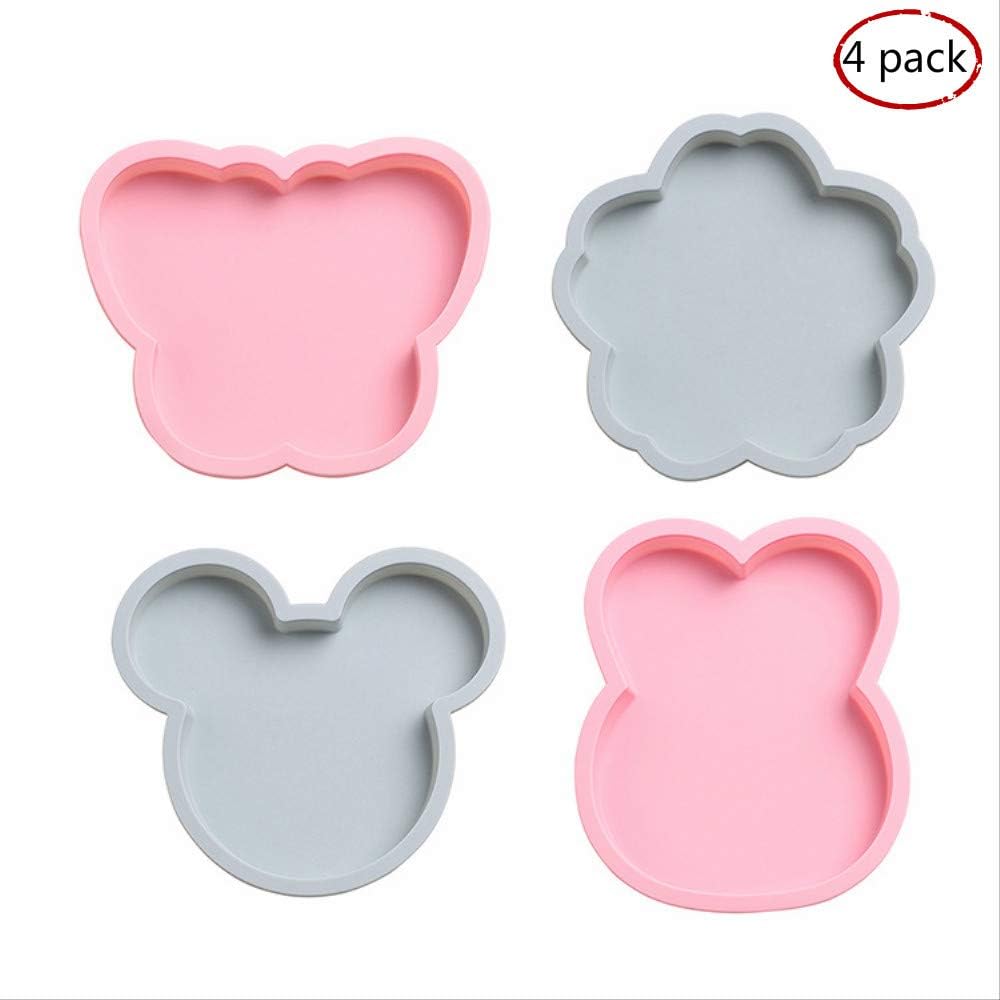 Layer Cake Pan Set Silicone 7 Inch Rainbow Cake Baking Pans