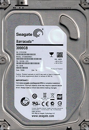 Seagate ST3000DM001 F/W: SC48 P/N: 1E6166-570 TK 3TB Z1F