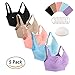 FOMANSH 3PACK Seamless Nursing Bra,Maternity Bra for Breastfeeding with Extenders&Clips