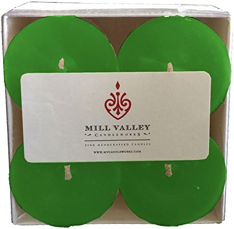 Mill Valley Candleworks Bayberry Scented Votive Candle, Set of 4