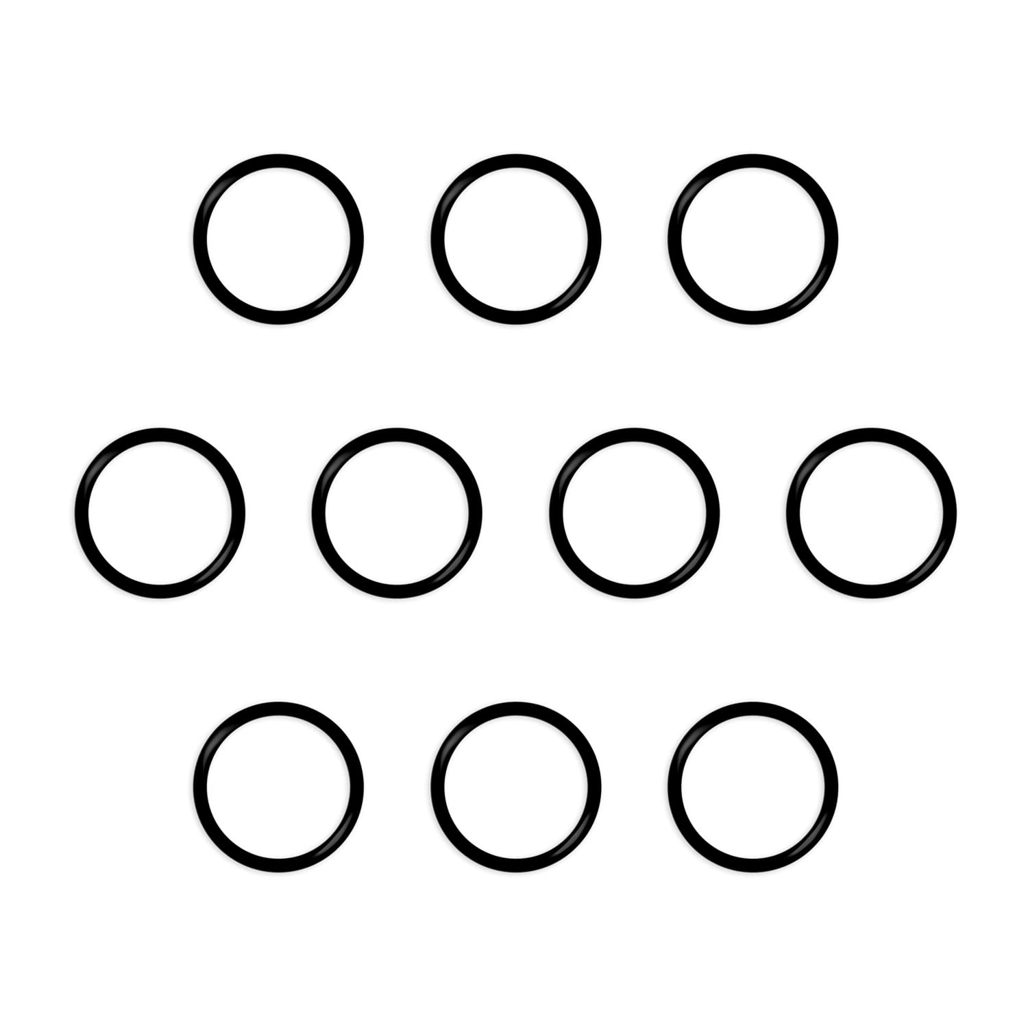 Othmro 10 Pcs Nitrile Rubber O-Rings, 75mm OD 65mm ID 5mm Width, Rubber Washers Metric Buna-N Sealing Gasket Rings, Black