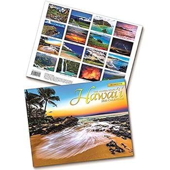 Amazon.com : Hawaii The Aloha State, 2020 16 Month Trade ...
