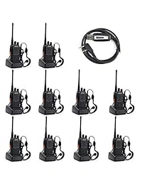 Baofeng BF-888S Two Way Radio (Pack de 10) y USB Cable de Programación (1pc)