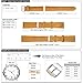 WOCCI 18mm Vintage Leather Watch Band for Men and Women, Silver Buckle (Tan)