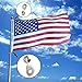Anley Flag Accessory - White Rubber Coated Brass Swivel Snap Hook - Heavy Duty Flag Pole Halyard Rope Attachment Clip - for Tough Weather Conditions - 3.3 Inch - One Hook Per Pack
