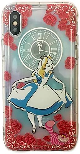 Phone Kandy® Embossed Anti Bump Shockproof Drop proof Clear Transparent Cute Cartoon TPU Silicone Case For iPhone (EMB01) PRIME (iPhone XS Max, Alice White)