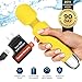Yarosi Therapeutic Massager Strongest Cordless Handheld Therapeutic Vibrating Power - Best Rated for Travel Gift - Magic Stress Away - Perfect on Back, Legs, Hand Pains - Yellow