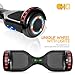 cho Electric Self Balancing Dual Motors Scooter Hoverboard with Built-in Speaker and LED Lights - UL2272 Certified (Black)