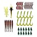 Threemart Fishing Lure Set Including Spoon Lures,Soft Plastic Lures,Popper,Crank,Rattlin,Spinnerbaits and More