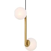 Minka Lavery 3745-732 Curven 2 Light 12" Wide Multi Light Pendant - Legacy Brass with Etched Alabaster Glass