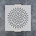 Dahlia Mandala Stencil - Large Stencils, Floor Stencil, Durable for Repeated Use in Art and Meditation Areas