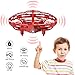 WEW Drones for Kids, 6 Magical Sensors Flying Toys Mini Drone, Hand Operated Drone Helicopter Induction, UFO Drone Gifts for Kids, Easy Indoor Toy Drone for Boys and Girls - Red