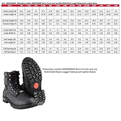 Milwaukee Leather MBM9096WP Men's Black Leather