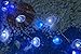 ArtJ4U 40 LED USB Plug-in Crystal Seashell Fishes String Lights 18.7 Ft Copper Wire Beach Theme Fairy Lights for Bedrooms and Various Decoration Projects (Cool White & Remote Control with Timer)