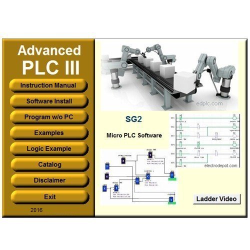 PLC 3 Programming Software Ladder and Logic. Virtual PLC Simulation Examples Manuals