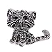 o Blk Cat Brooch Pin Girls Women Cute Rhint Animal Collar Asory