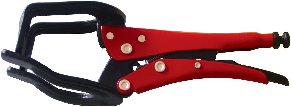 Stubai 118010 Welding-Grip Pliers with Epoxy-Coating, Black/Red, 200 mm
